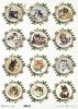 vintage, kotki, koty, wieniec*vintage, cats, cats, wreath*Jahrgang, Katzen, Katzen, Kranz*vintage, gatos, gatitos, corona